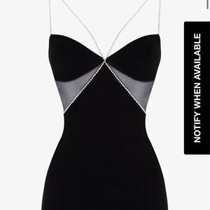 Heiress Beverly Hills Diamanté Strap Cutout Mini Dress